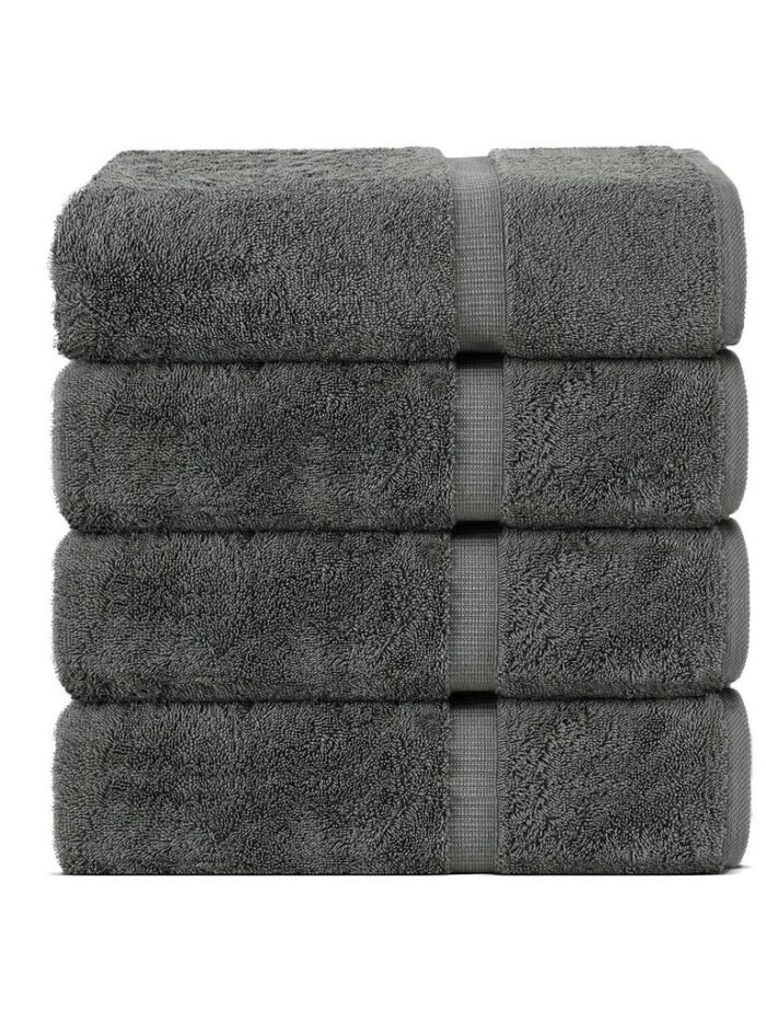 BELEM 04 PCS BATH TOWEL | COTTON CASTLEROCK GREY