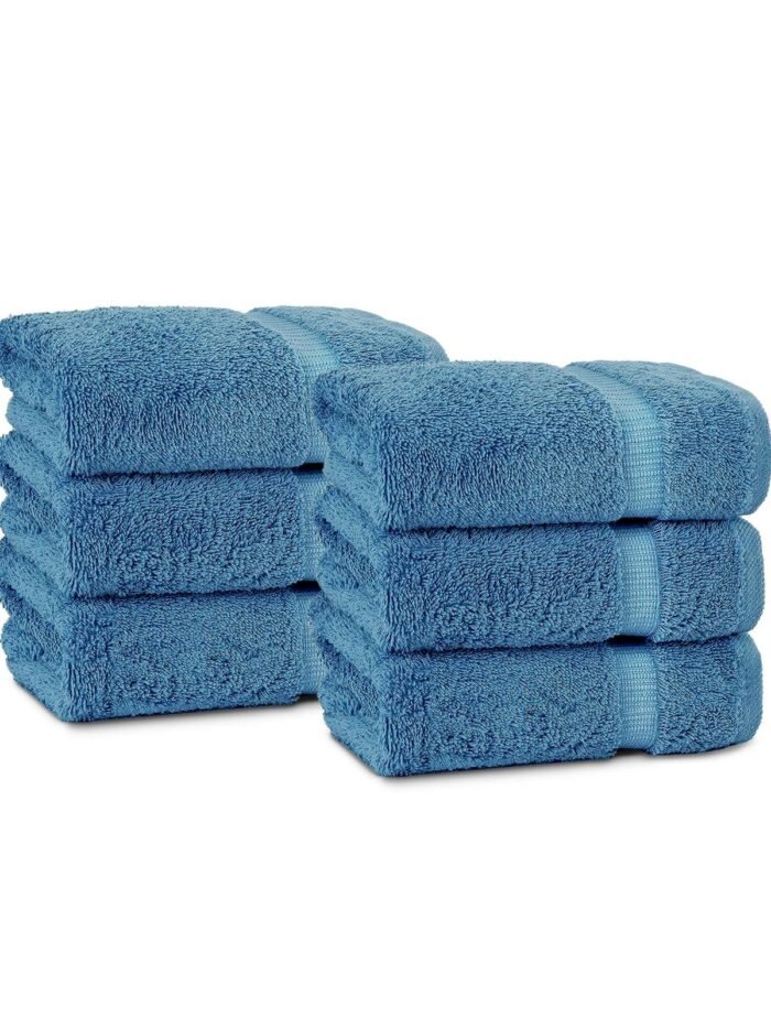 BELEM 6 PCS HAND TOWEL | COTTON EVENING BLUE