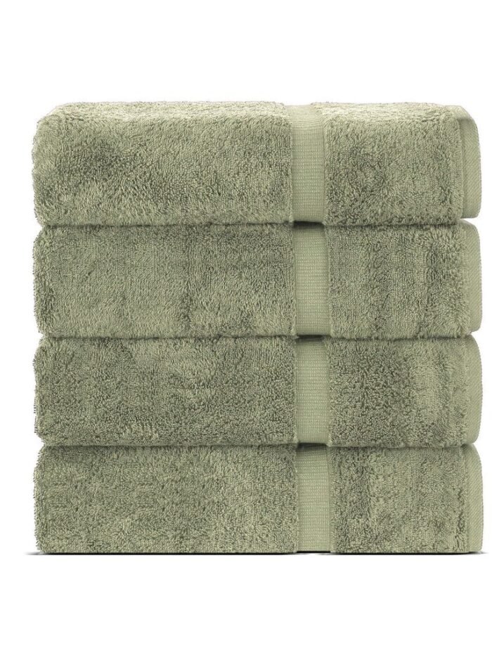 BELEM 04 PCS BATH TOWEL | COTTON SAGE GREEN