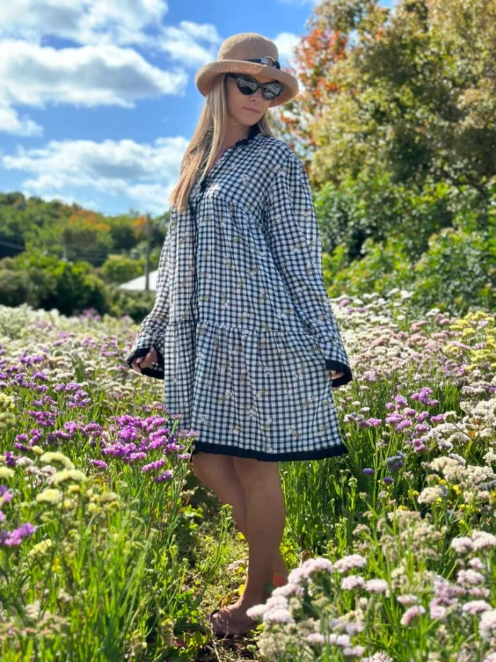 Island Breeze Check Dress