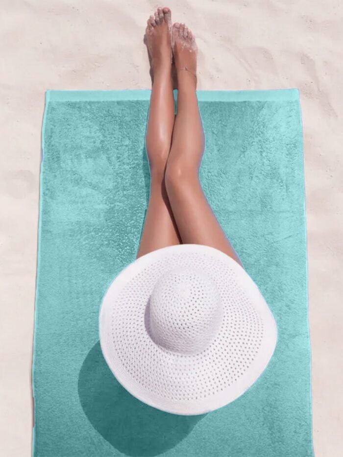 RYOTEI ECONOMY POOL TOWEL AQUA BLUE PACK OF 6