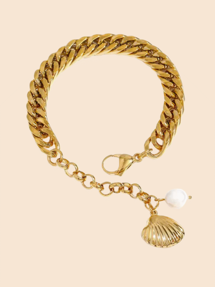 Thick Shell Bracelet