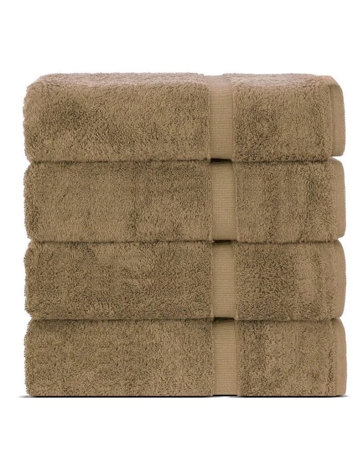 BELEM 04 PCS BATH TOWEL | COTTON SANDCASTLE TAN