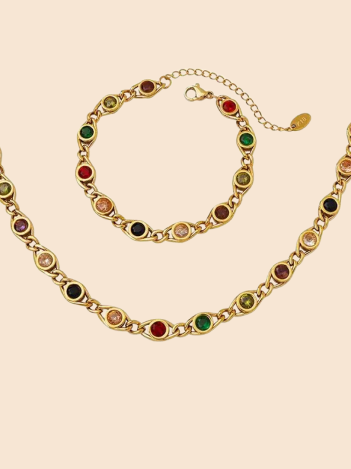 Parrot Fish Bracelet and Necklace Set